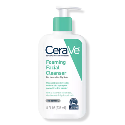 Foaming facial cleanser