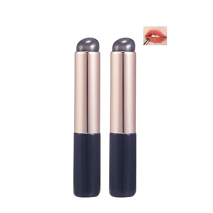 2Pcs Silicone Lip And Concealer Makeup Brushes Coshine Premium High Elastic Silicone Brush Set For Lip Balm Lip Gloss Lip Stick And Concealer