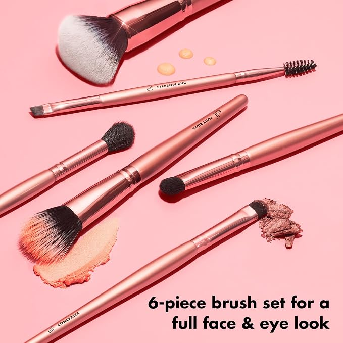 e.l.f. - 6-Piece Flawless Face & Eye Makeup Brush Set
