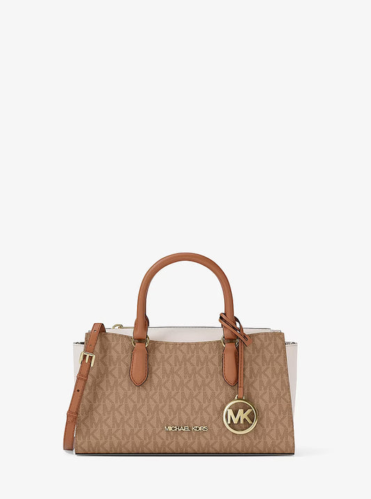 Michael Kors - Arden Small Color-Block Signature Logo Messenger Bag