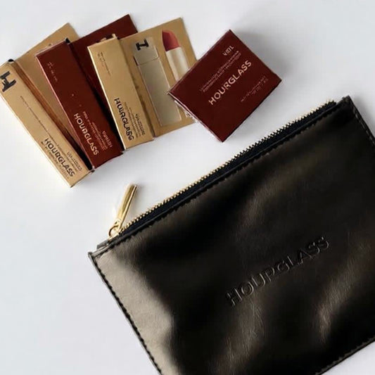 Hour Glass - Vegan Leather Makeup Clutch