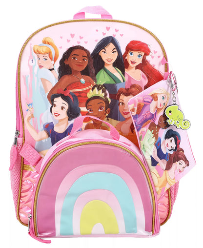 Disney Princess - Girls Backpack 5-Piece Set