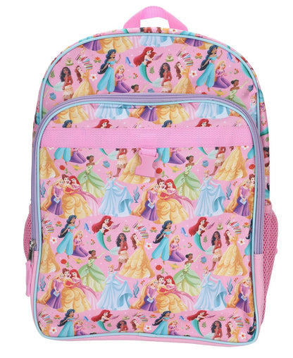 Disney Princess - Girls All Over Print Backpack 4-Piece Set