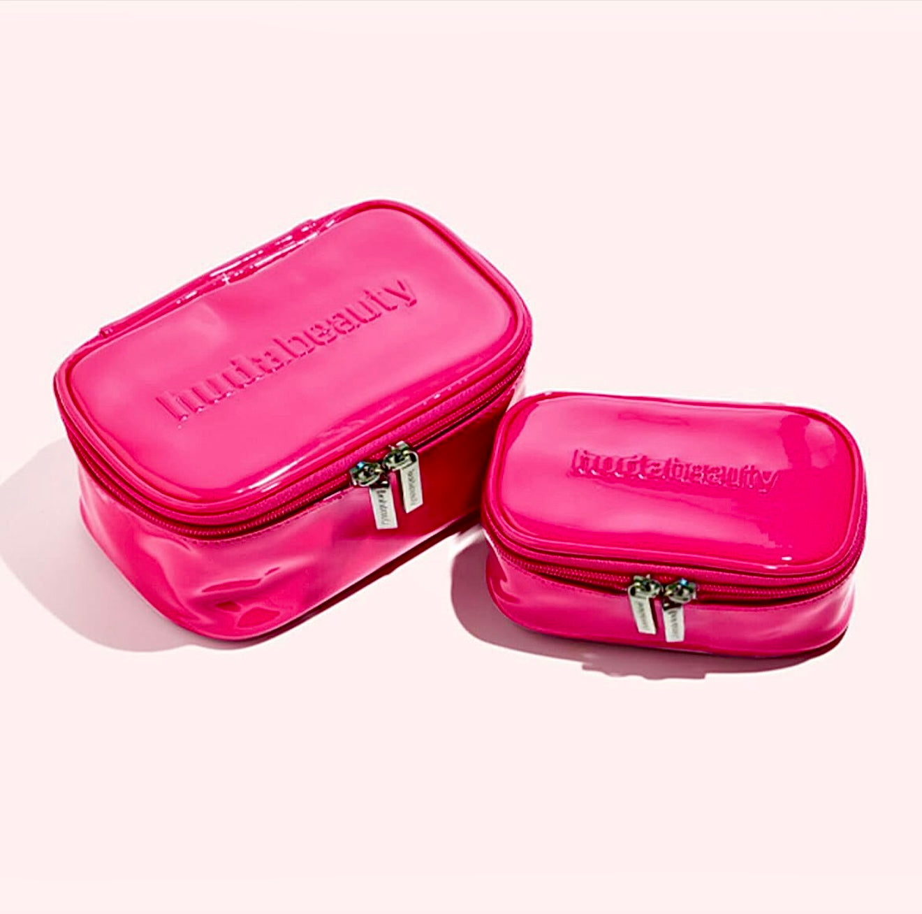Huda Beauty Makeup Bag Duo - Hot Pink Edition