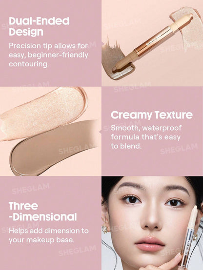 SHEGLAM - Fine Line 2-In-1 Nose Contour & Highlight Pen
