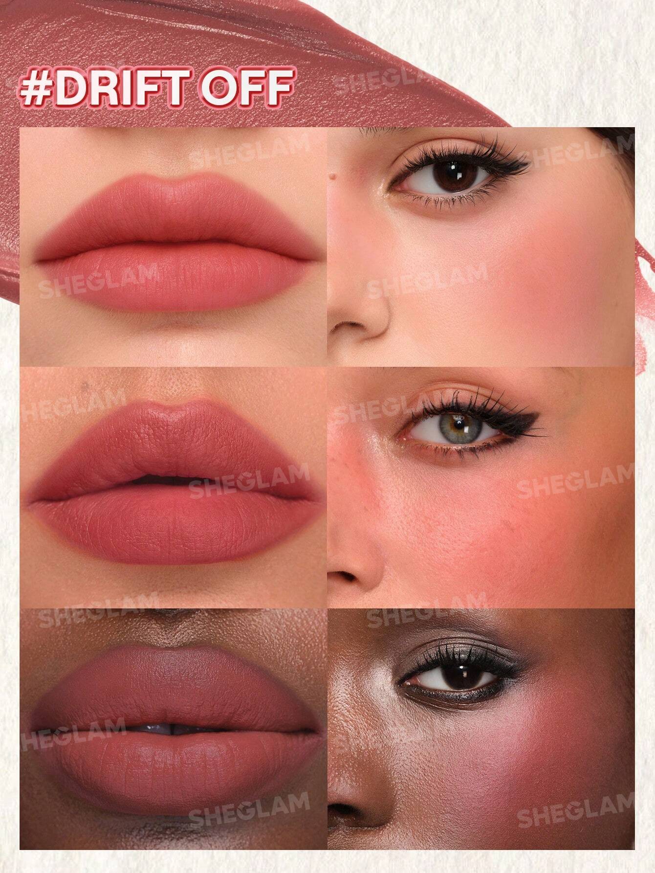 SHEGLAM - Air Plush Lip & Cheek Cream Blush - 402 Drift Off shade