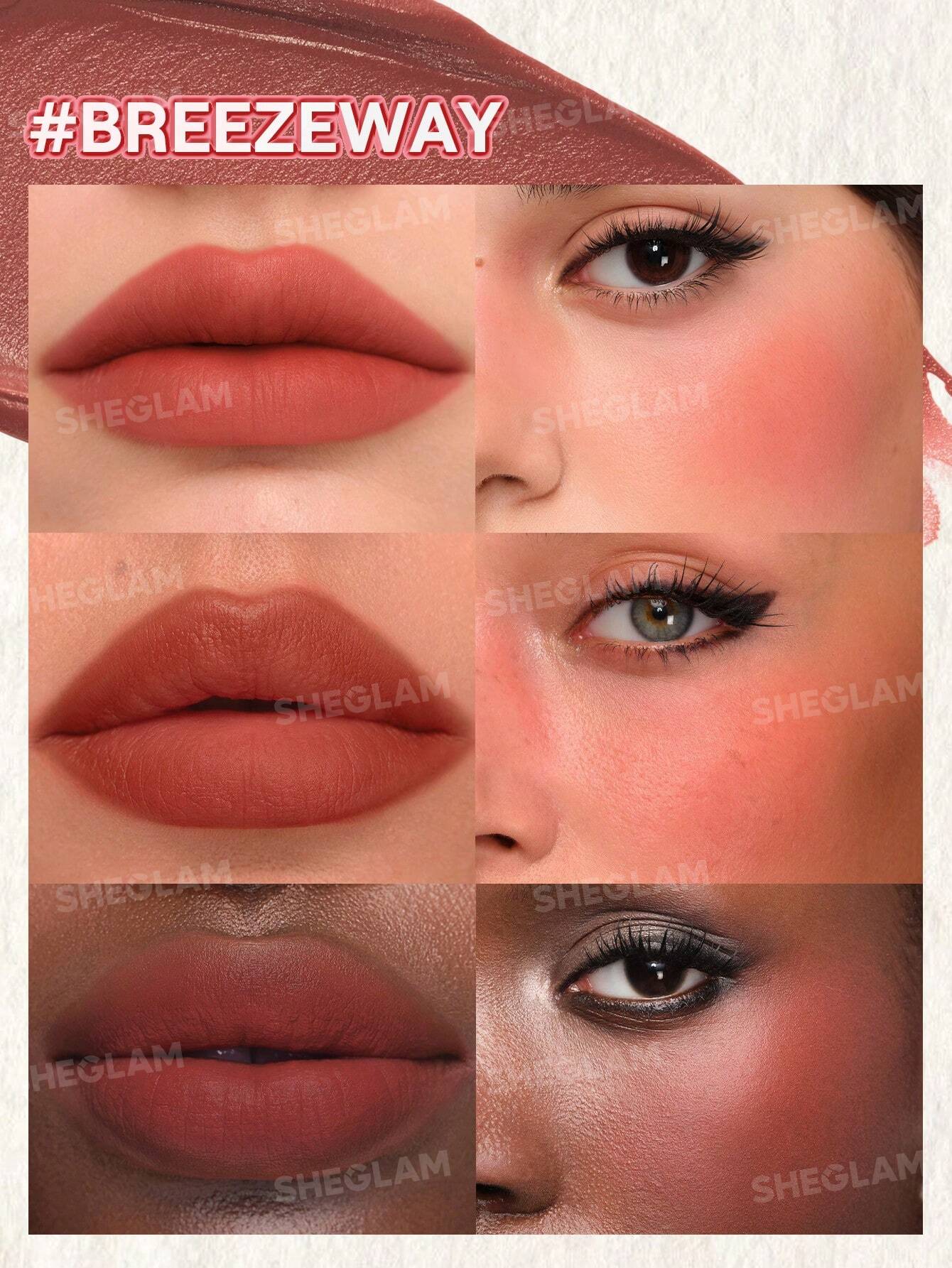 SHEGLAM - Air Plush Lip & Cheek Cream Blush - 403 Breezeway shade