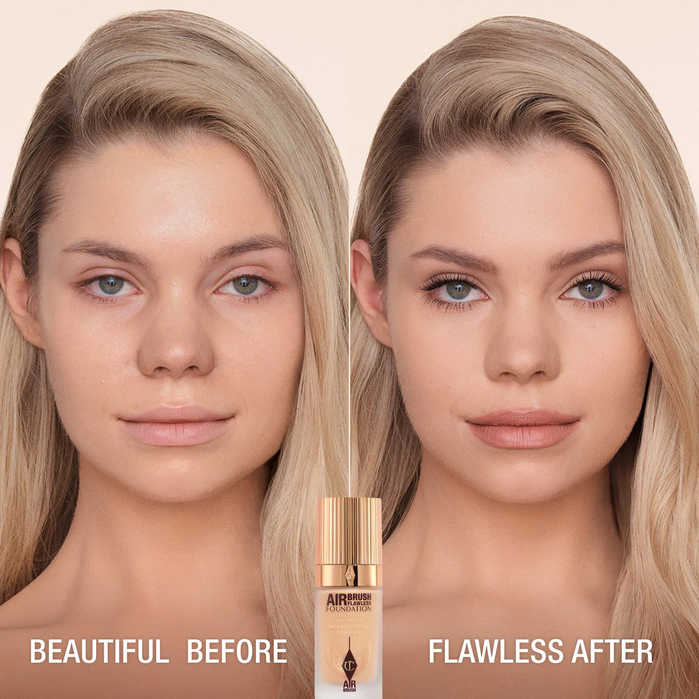 Charlotte Tilbury - Airbrush Flawless Blurring & Matte Full Coverage Foundation ( New look )