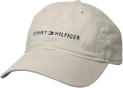 Tommy Hilfiger - Men's Cotton Logo Adjustable Baseball Cap