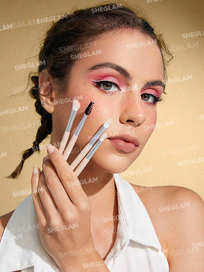 SHEGLAM - 101 Eye Essentials Brush Set With Bag