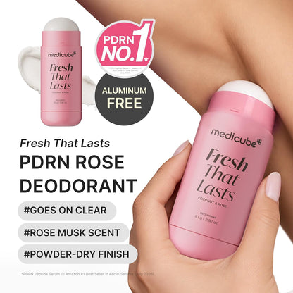 Medicube - Deodorant with PDRN, Rose Musk Scent, Fresh Odor Control