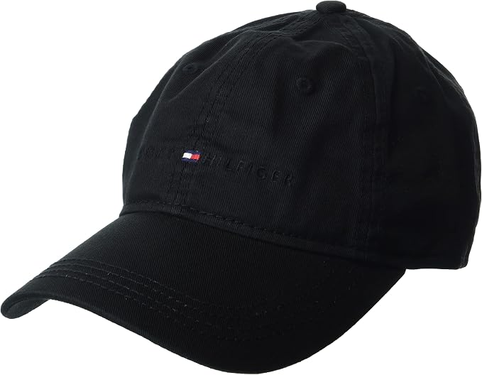 Tommy Hilfiger - Men's Cotton Logo Adjustable Baseball Cap