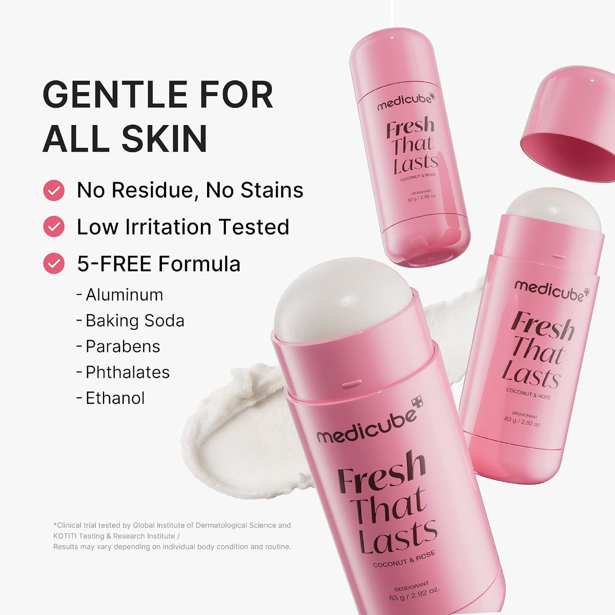 Medicube - Deodorant with PDRN, Rose Musk Scent, Fresh Odor Control