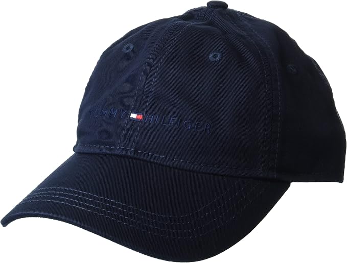 Tommy Hilfiger - Men's Cotton Logo Adjustable Baseball Cap