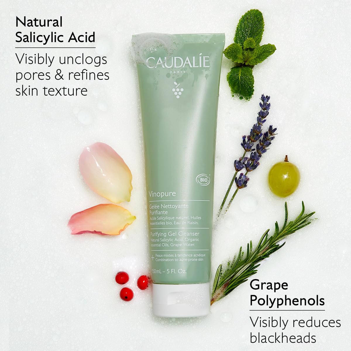 Caudalie - Vinopure Salicylic Acid Cleanser