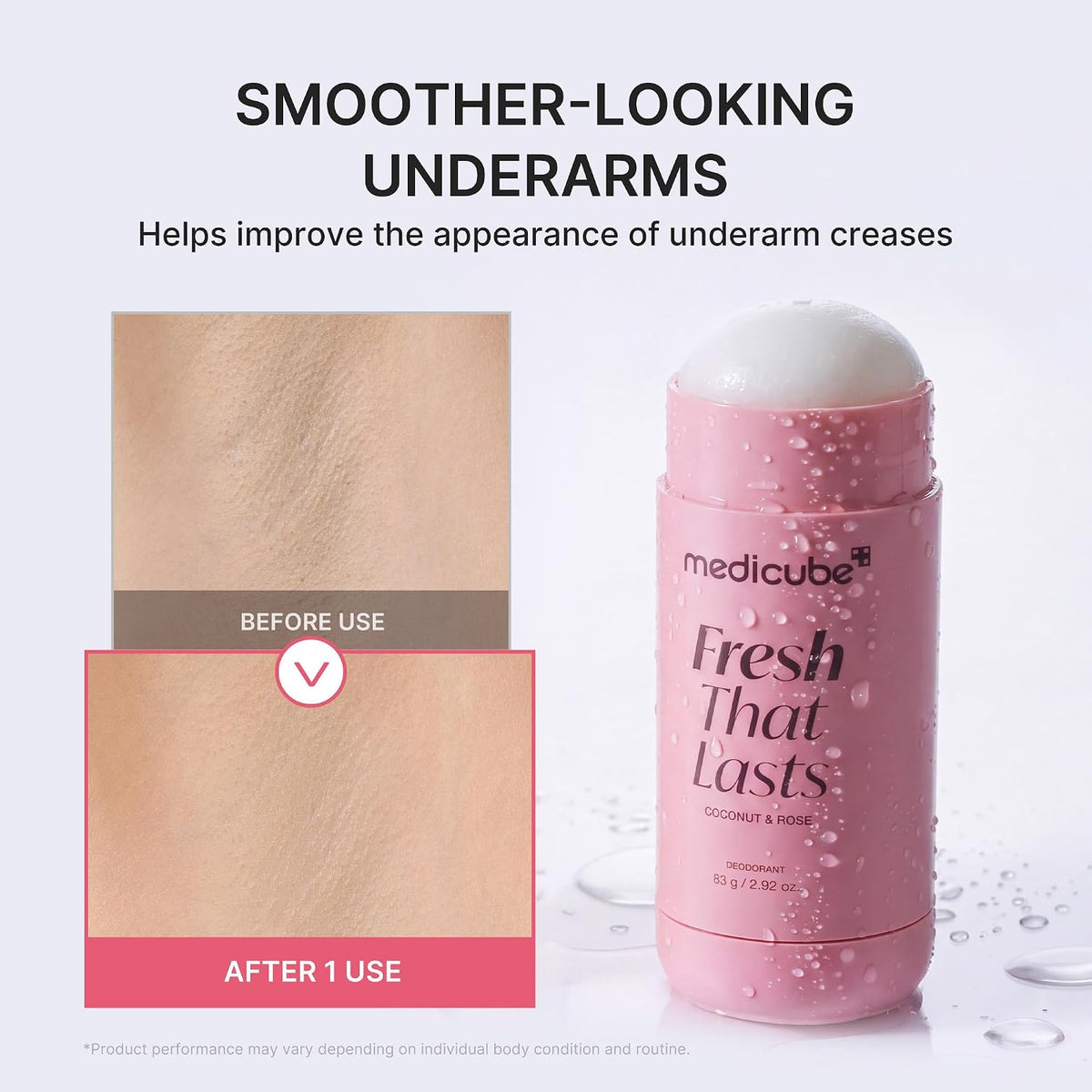 Medicube - Deodorant with PDRN, Rose Musk Scent, Fresh Odor Control