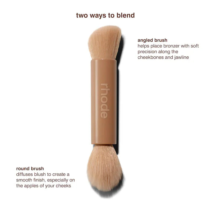 Rhode - Pocket Brush Double-Ended Makeup Brush