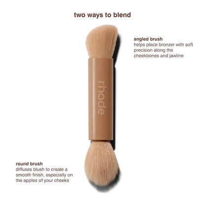 Rhode - Pocket Brush Double-Ended Makeup Brush