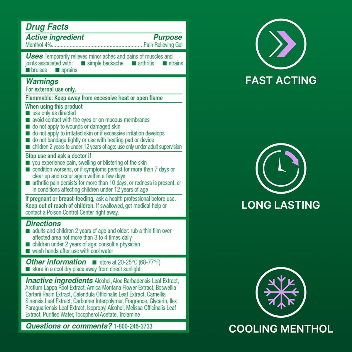 Biofreeze - Overnight Lavender-Scented Pain Relief Gel