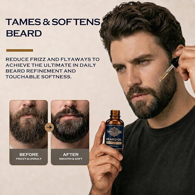 The Man Code - Sandalwood Beard Oil for Men