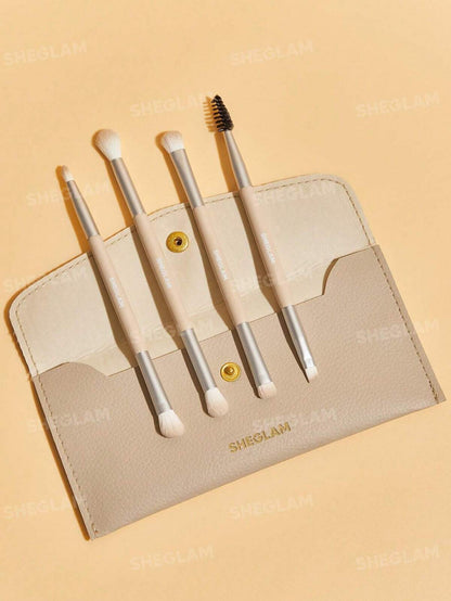 SHEGLAM - 101 Eye Essentials Brush Set With Bag