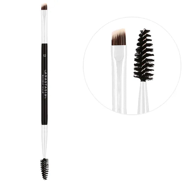 Anastasia Beverly Hills Dual-Ended Firm Angled Eyebrow Brush #12