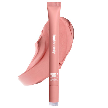 huda beauty liquid matte lipstick - baby pink