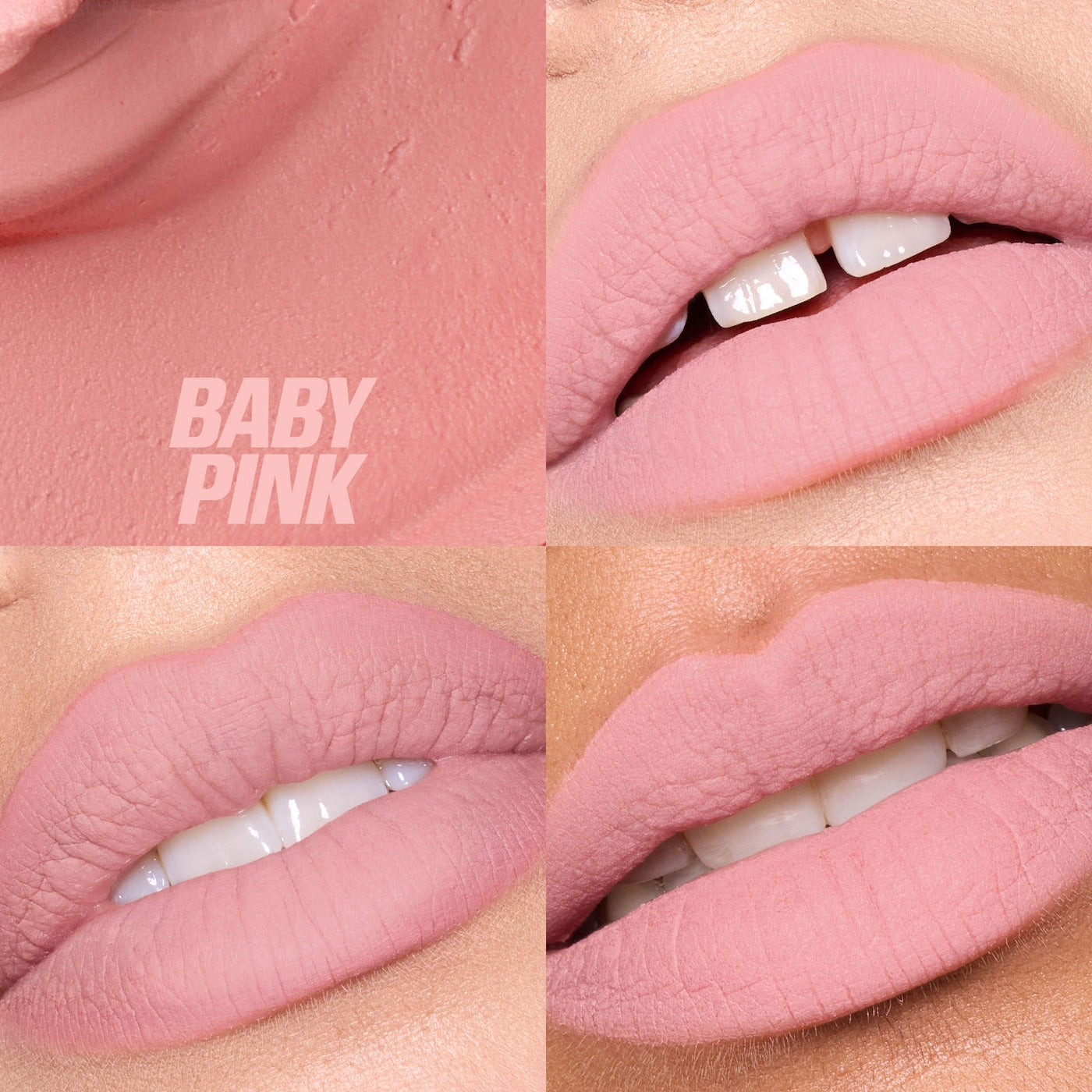 huda beauty lip mousse - baby pink