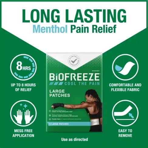 Biofreeze - Pain Relief Patches (Large 5 Patches)