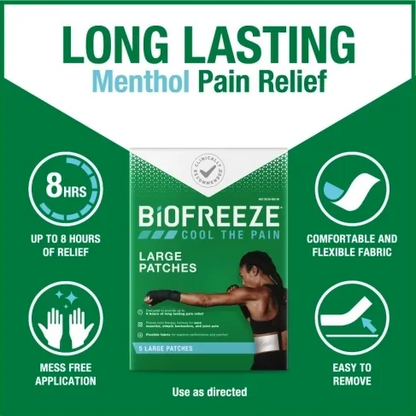 Biofreeze - Pain Relief Patches (Large 5 Patches)
