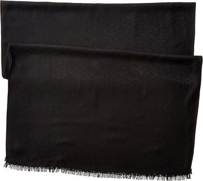 Calvin Klein - Lightweight Pashmina Scarf with Tonal Logo Pattern