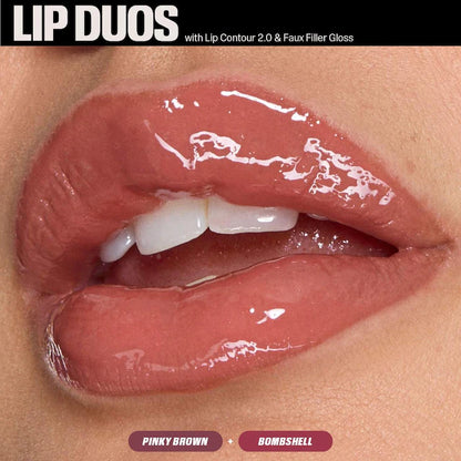 HUDA BEAUTY Juicy Bombshell Lip Gloss + Liner Set