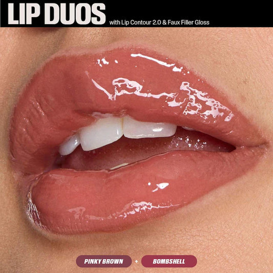 HUDA BEAUTY Juicy Bombshell Lip Gloss + Liner Set
