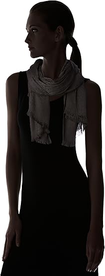 Calvin Klein - Lightweight Pashmina Scarf with Tonal Logo Pattern