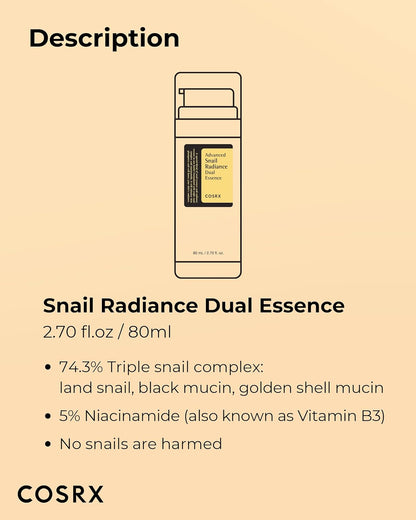 COSRX - Advanced Snail Radiance Dual Essence
