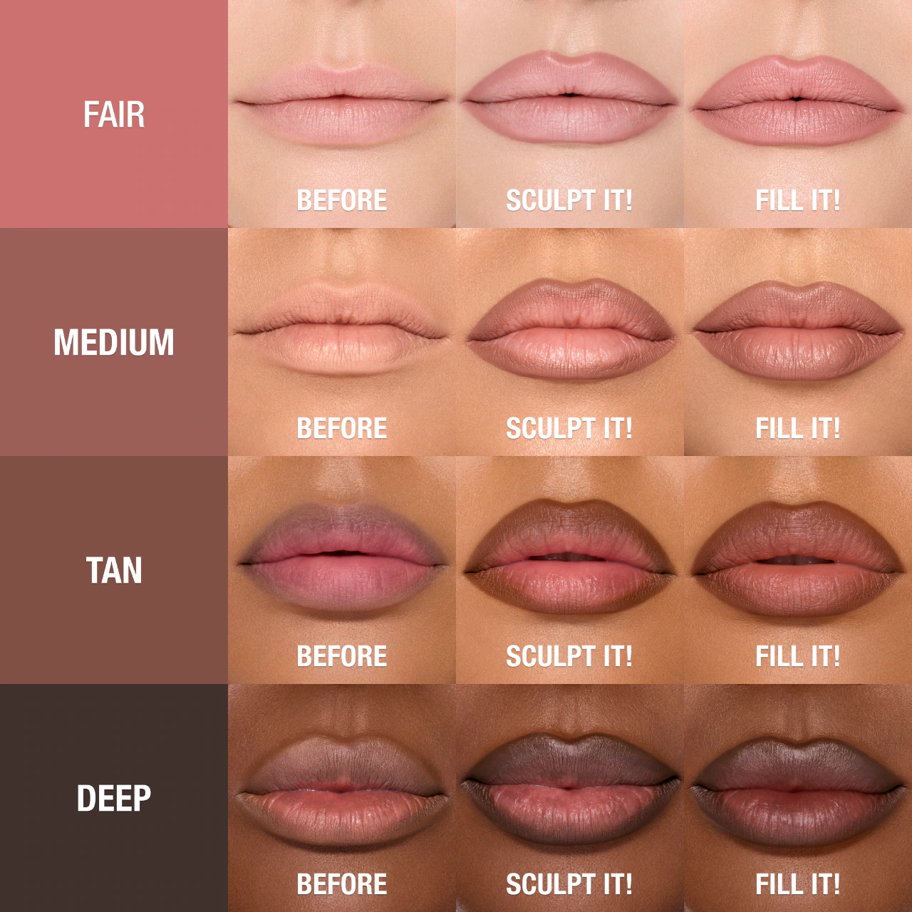 charlotte tilbury lip cheat colors