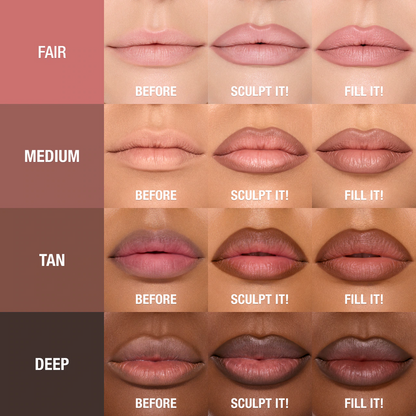 charlotte tilbury lip cheat colors