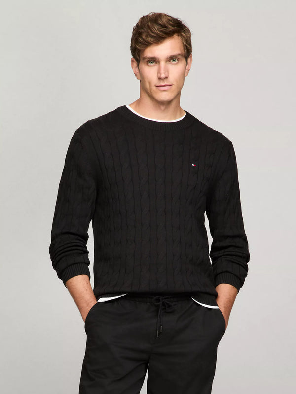 Tommy Hilfiger Cable Knit Crewneck Sweater