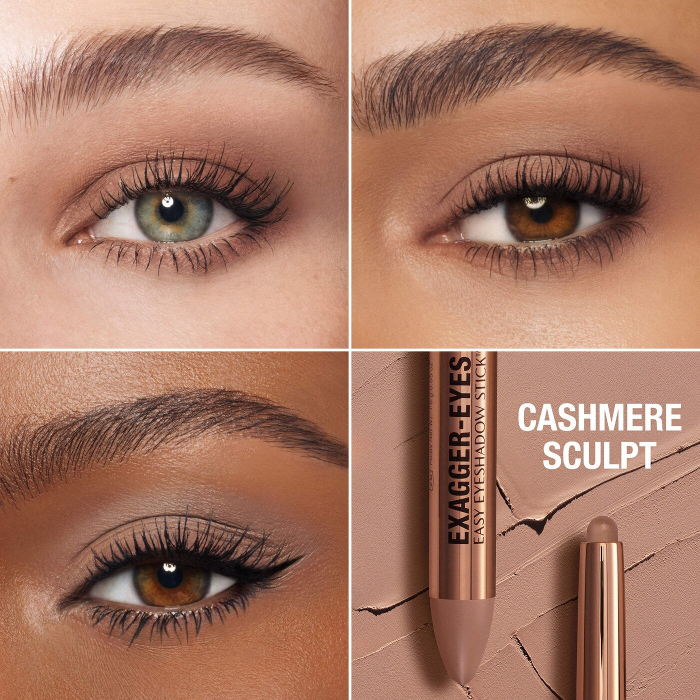 Charlotte Tilbury Exagger-Eyes Waterproof Eyeshadow Stick matte Cashmere Sculpt shade