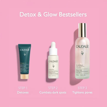 Caudalie Detox + Glow Best Sellers Set