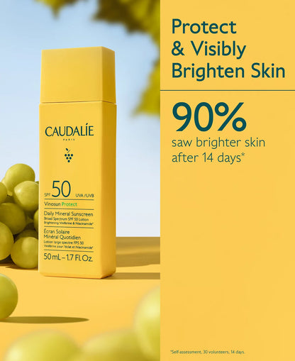 Caudalie - Vinosun Protect Daily Mineral Sunscreen SPF 50