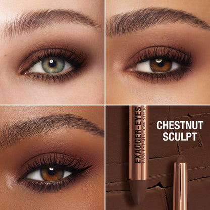 Charlotte Tilbury Exagger-Eyes Waterproof Eyeshadow Stick matte Chestnut Sculpt shade