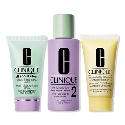 Clinique- Skin School Supplies: Cleanser Refresher Course Set - Dry Combination