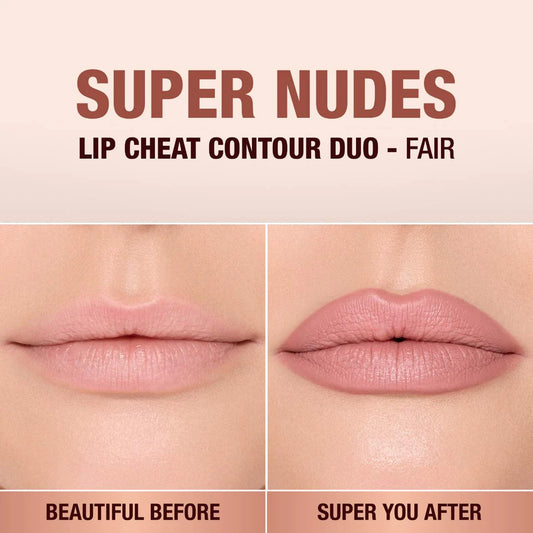 charlotte tilbury lip cheat contour duo lip liner fair