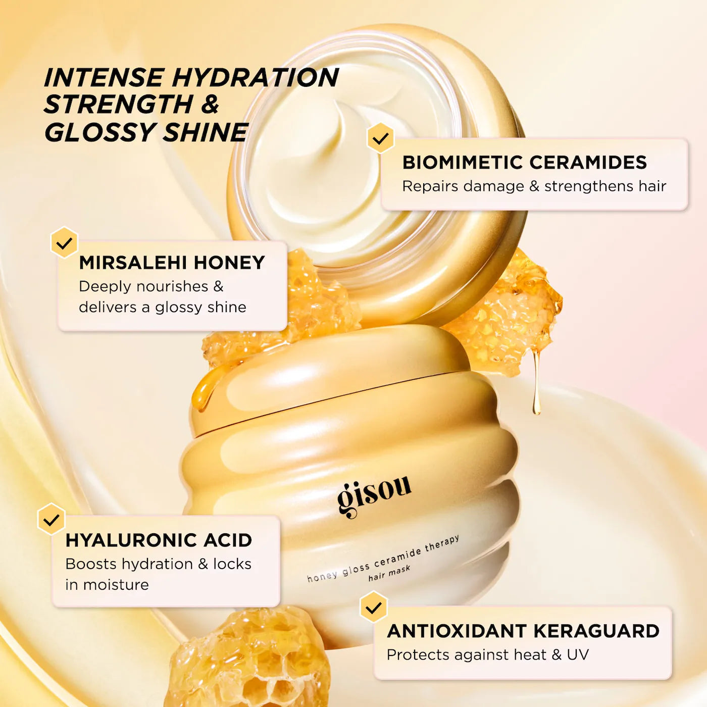 Gisou - Honey Gloss Ceramide Therapy Hair Mask