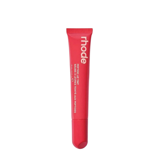 Close-up of Rhode Peptide Lip Tint showing color and texture

