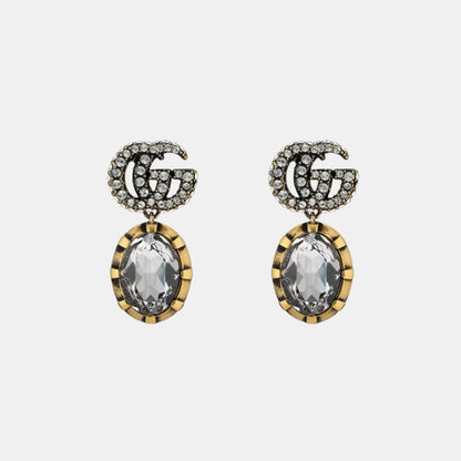 Gucci GG Marmont Crystal Earrings