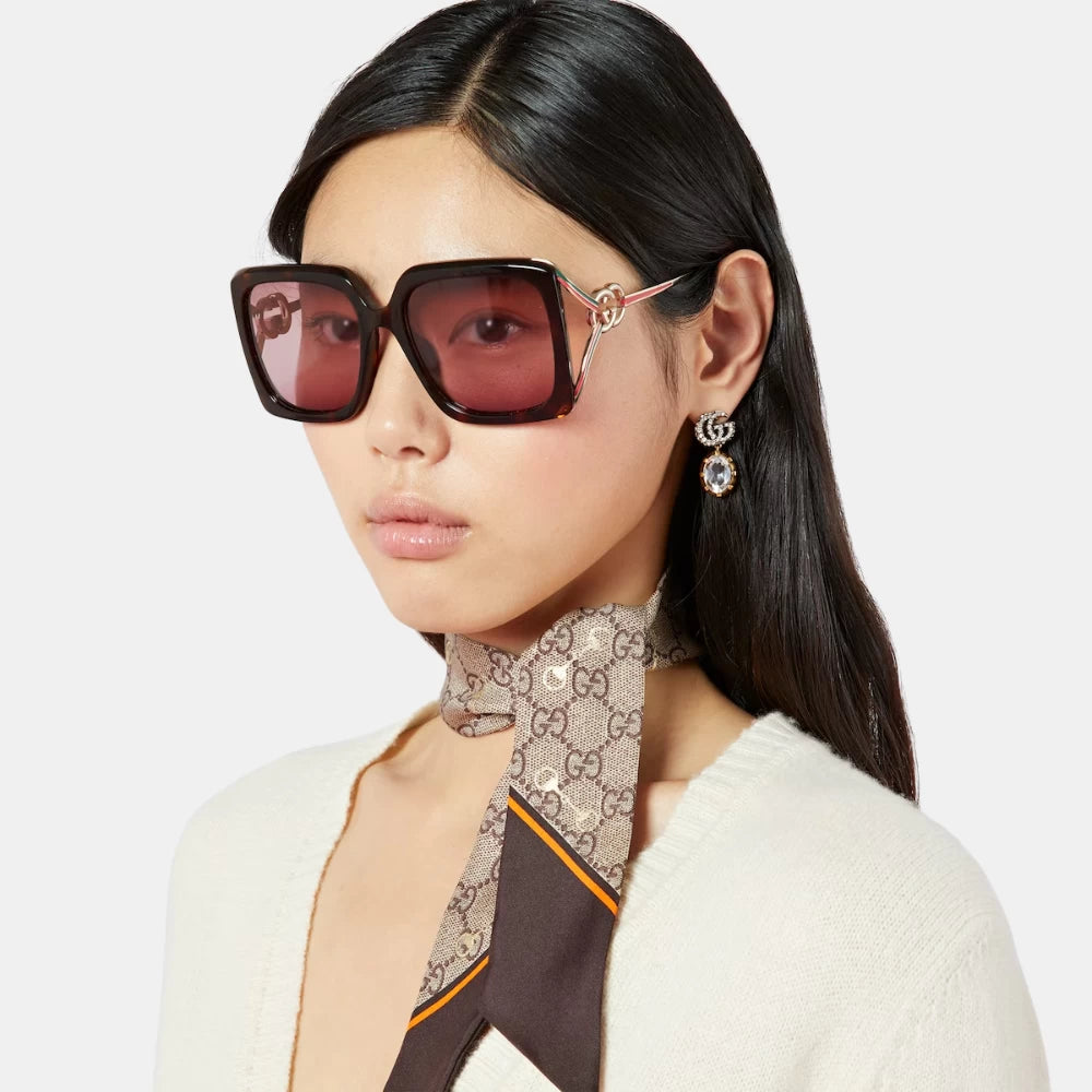 Gucci GG Marmont Crystal Earrings
