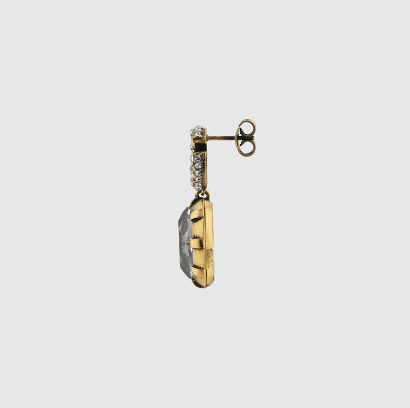 Gucci GG Marmont Crystal Earrings