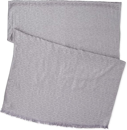 Calvin Klein - Lightweight Pashmina Scarf with Tonal Logo Pattern
